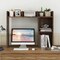 Costway Desk Bookshelf Desktop Storage Organizer Display Shelf Rack Dorm Office Natural/White/Brown
